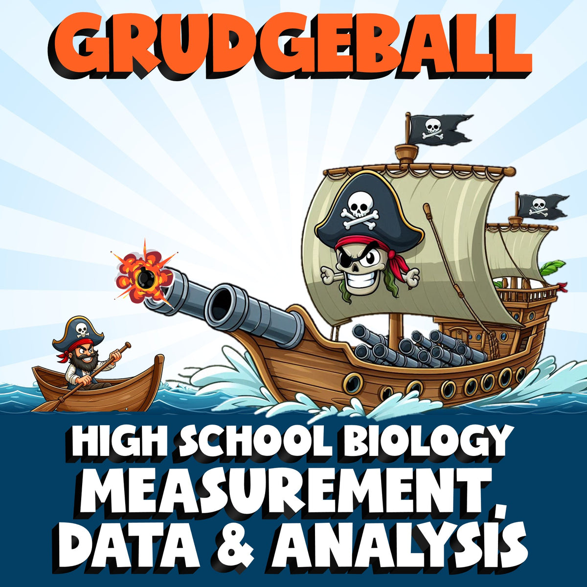 Measurement, Data & Analysis GRUDGEBALL Science Game - No Prep Biology Review