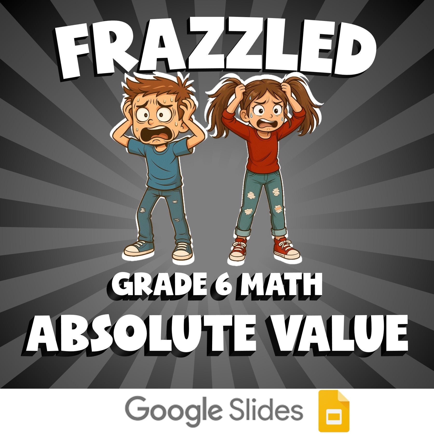 Absolute Value FRAZZLED Math Game - No Prep Grade 6 Review Activity