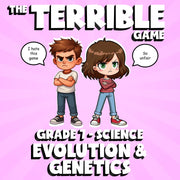 Evolution & Genetics THE TERRIBLE GAME - No Prep Grade 7 Science Review Activity