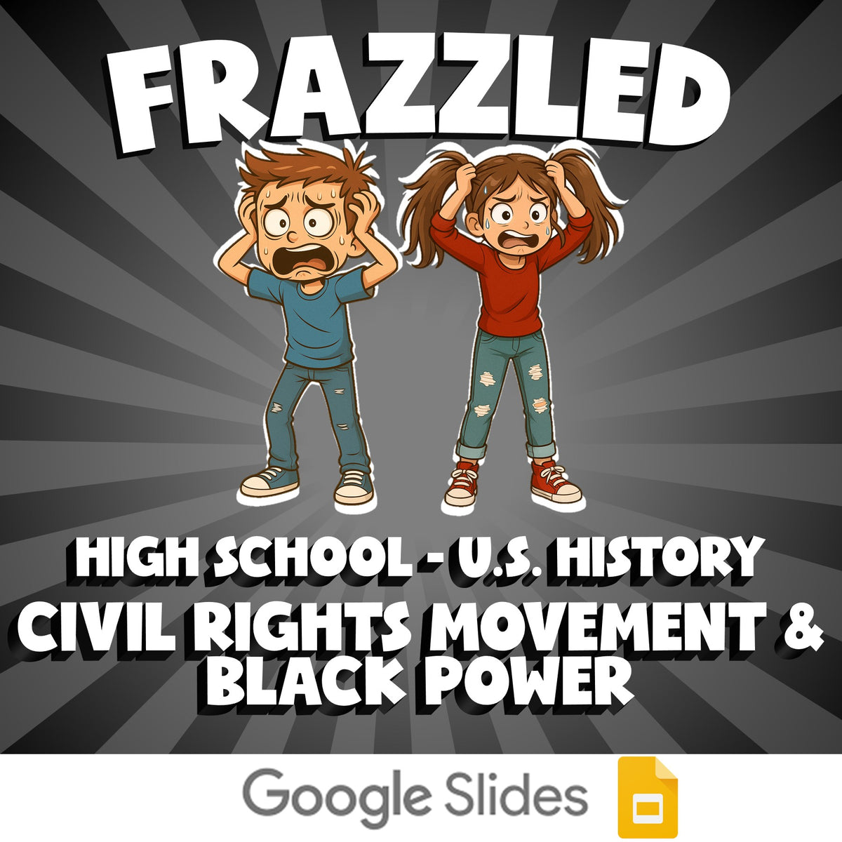 Civil Rights Movement & Black Power FRAZZLED U.S. History Game - No Prep Review