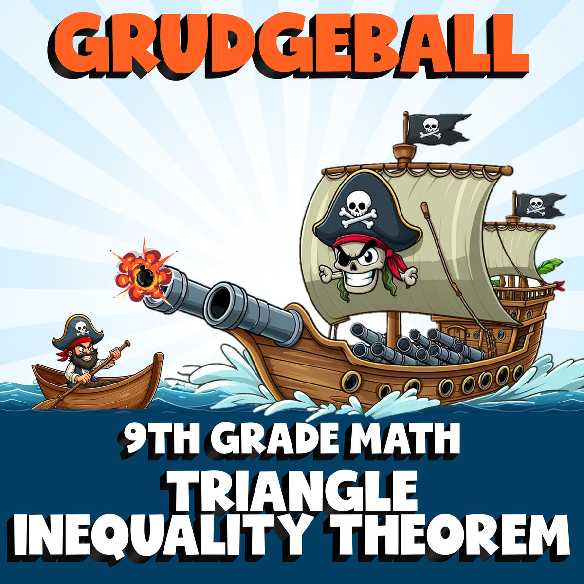 Triangle Inequality Theorem GRUDGEBALL Math Game - No Prep Grade 9 Review