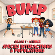 Species Interactions & Populations BUMP Science Game - No Prep Grade 7 Review
