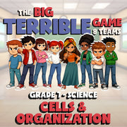 Cells & Organization BIG TERRIBLE GAME - No Prep Grade 7 Science Review Activity