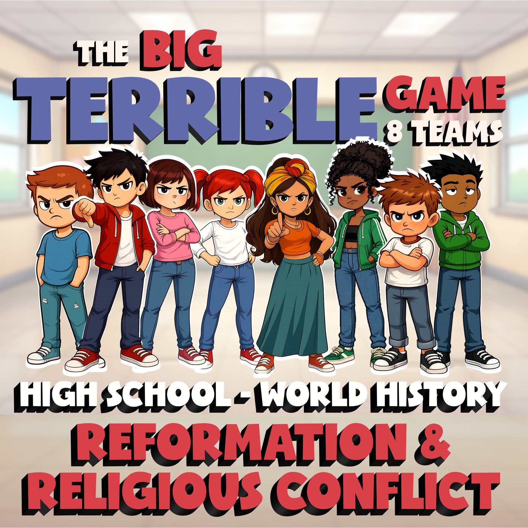 Reformation & Religious Conflict BIG TERRIBLE GAME - World History Review