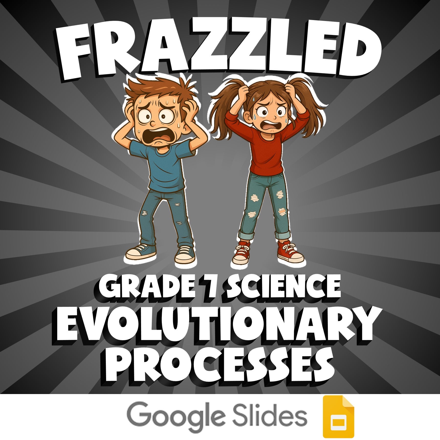 Evolutionary Processes FRAZZLED Science Game - No Prep Grade 7 Review Activity