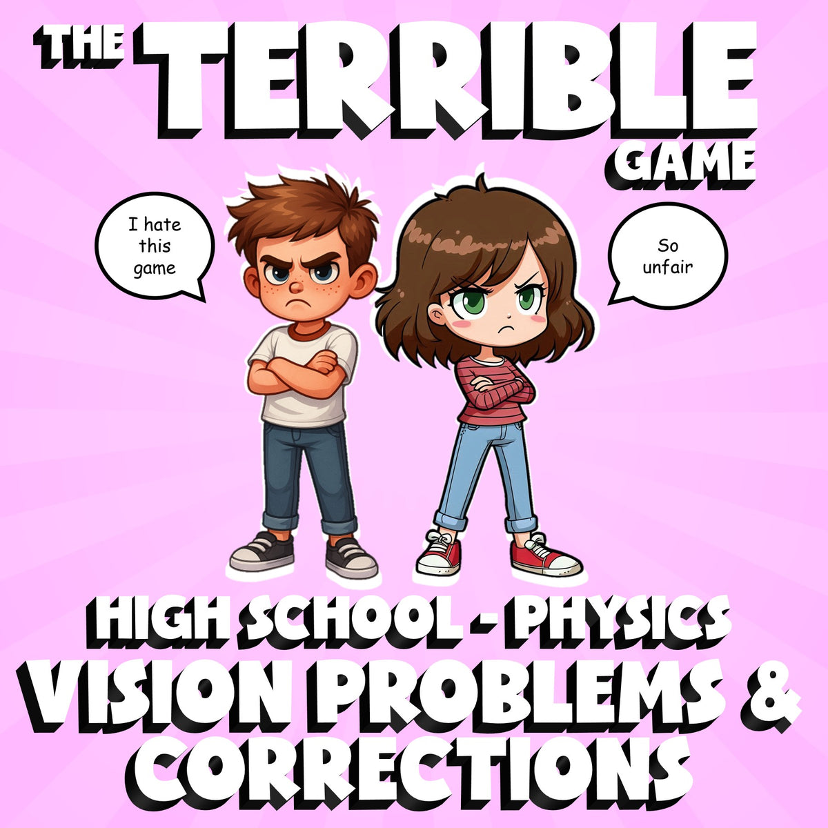 Vision Problems & Corrections THE TERRIBLE GAME - No Prep Physics Science Review