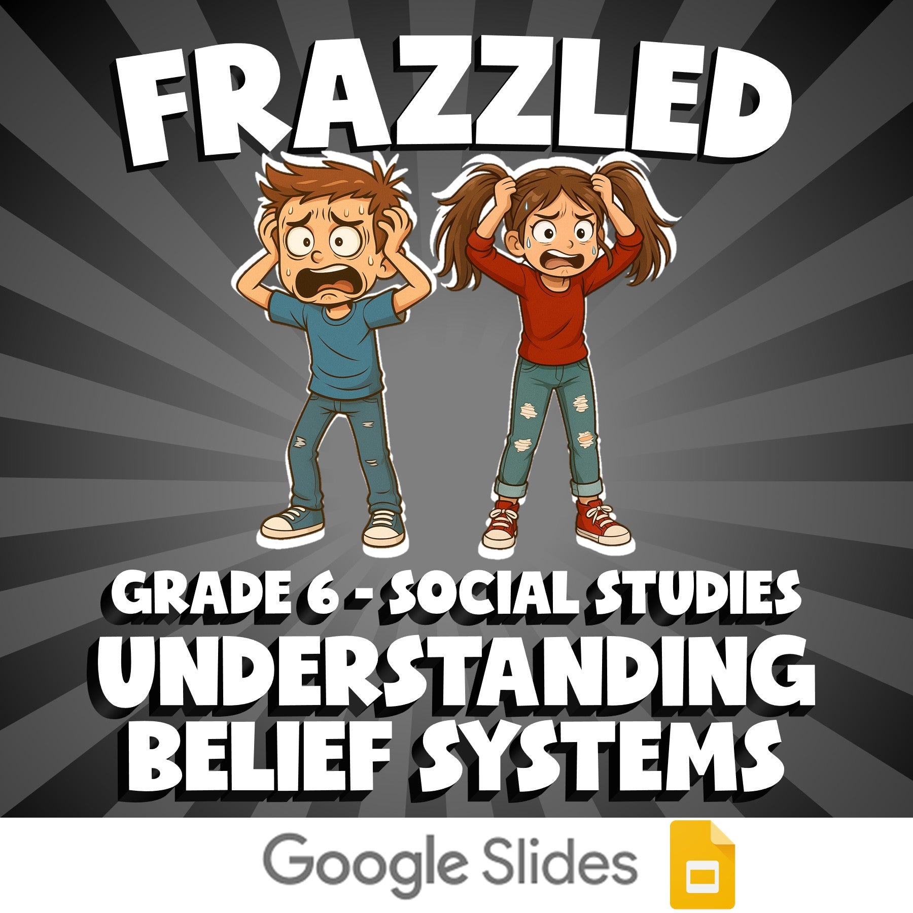 Understanding Belief Systems FRAZZLED Socials Game - No Prep Grade 6 Review