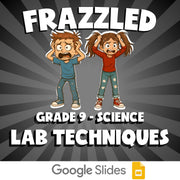 Lab Techniques FRAZZLED Science Game - No Prep Grade 9 Review Activity