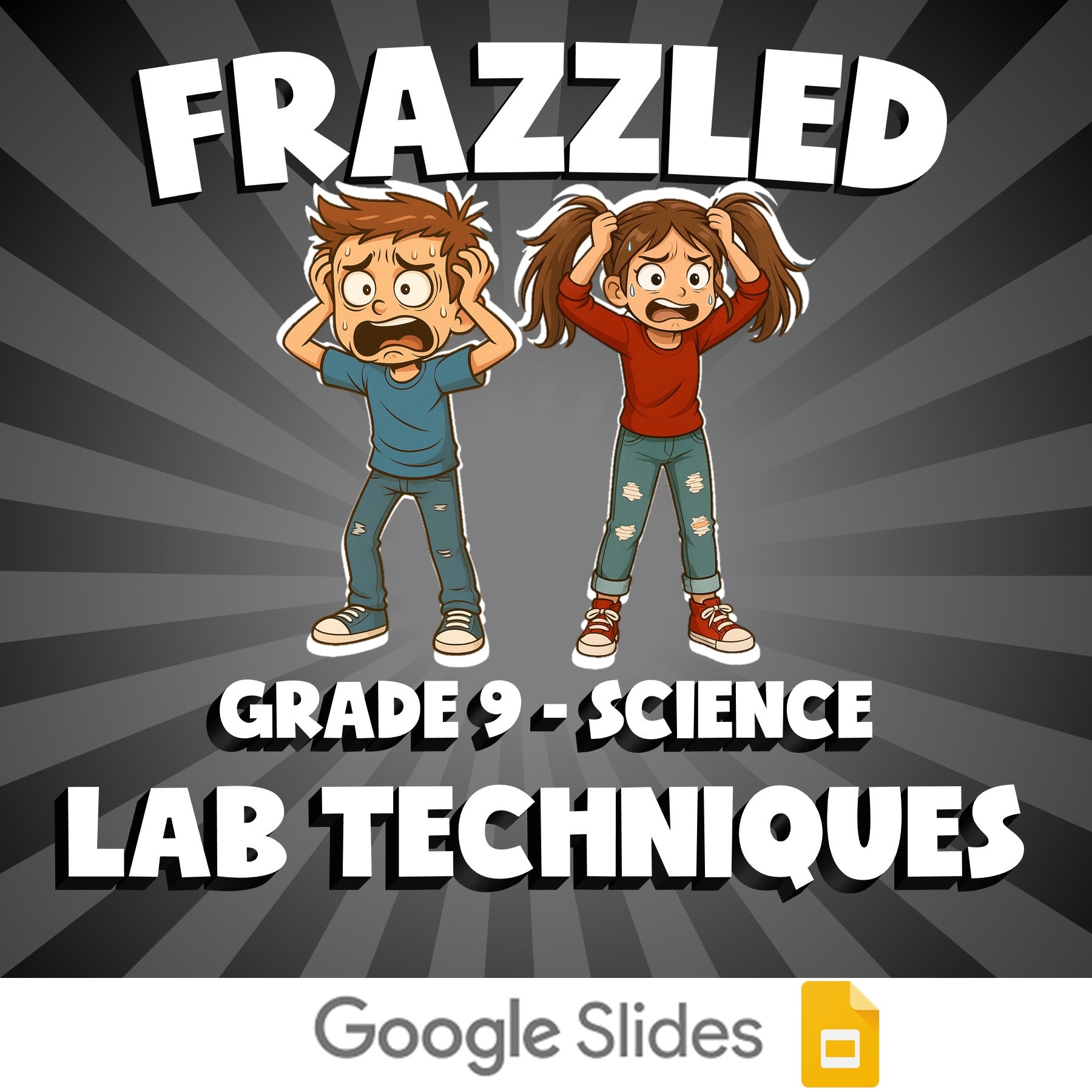 Lab Techniques FRAZZLED Science Game - No Prep Grade 9 Review Activity