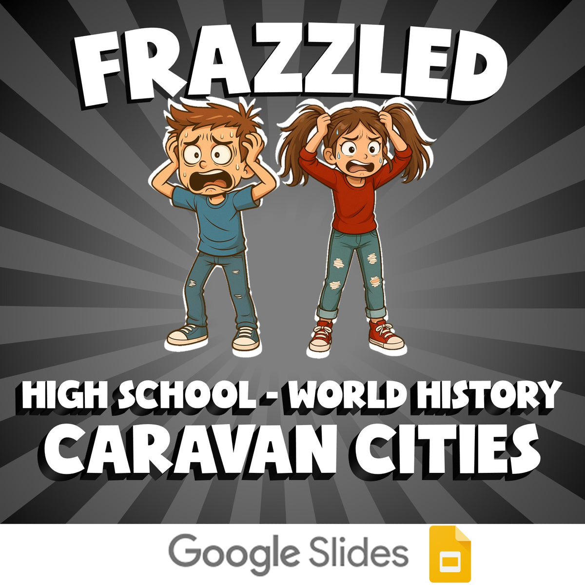 Caravan Cities FRAZZLED Game - No Prep World History Review Activity