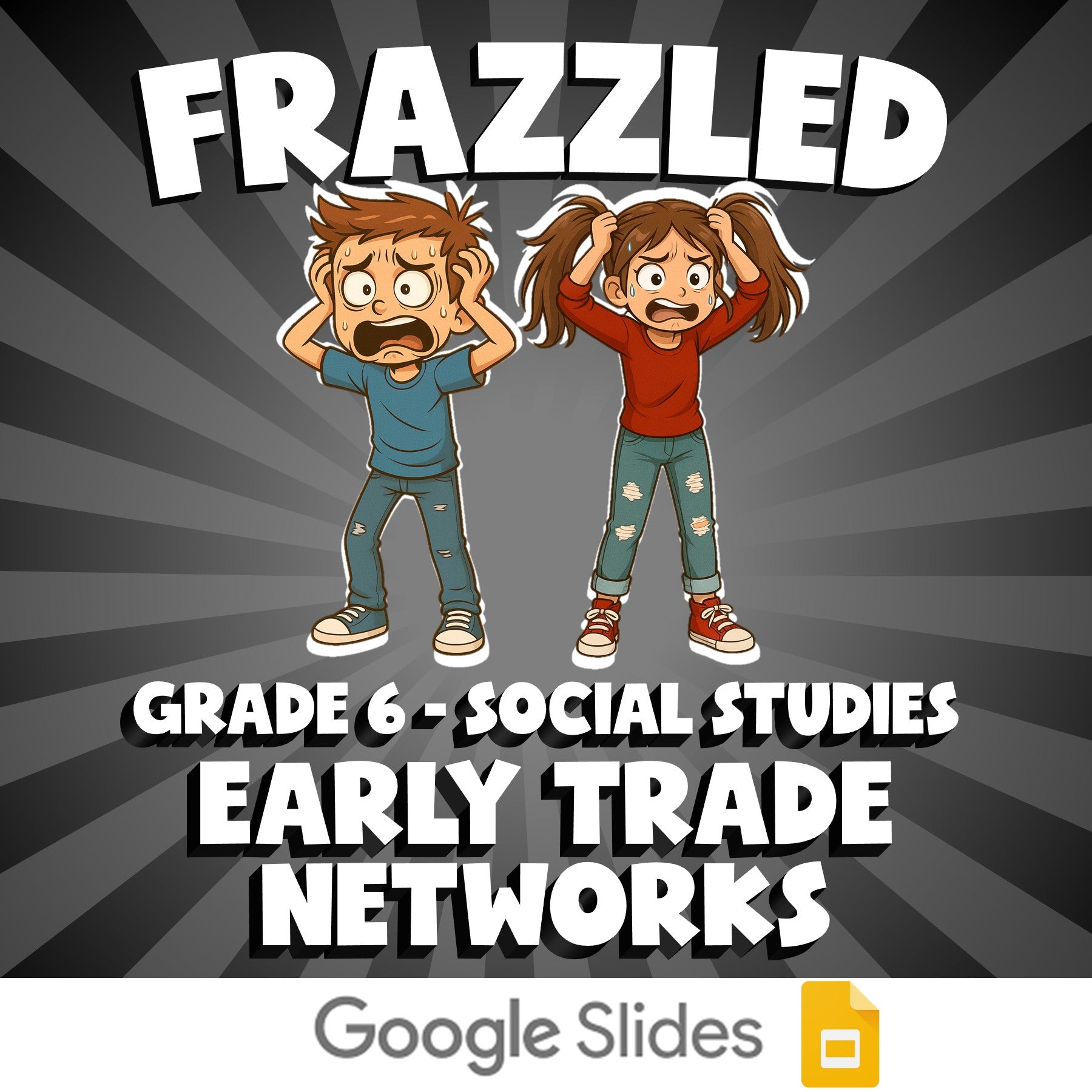 Early Trade Networks FRAZZLED Socials Game - No Prep Grade 6 Review Activity