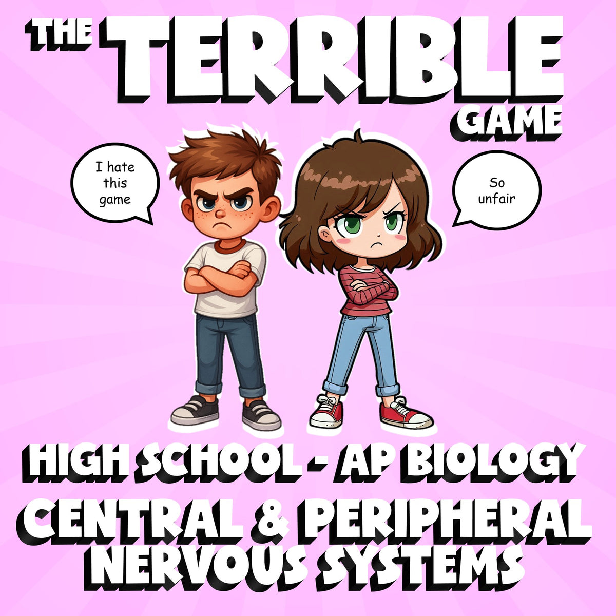 Central & Peripheral Nervous Systems THE TERRIBLE GAME - AP Biology Review