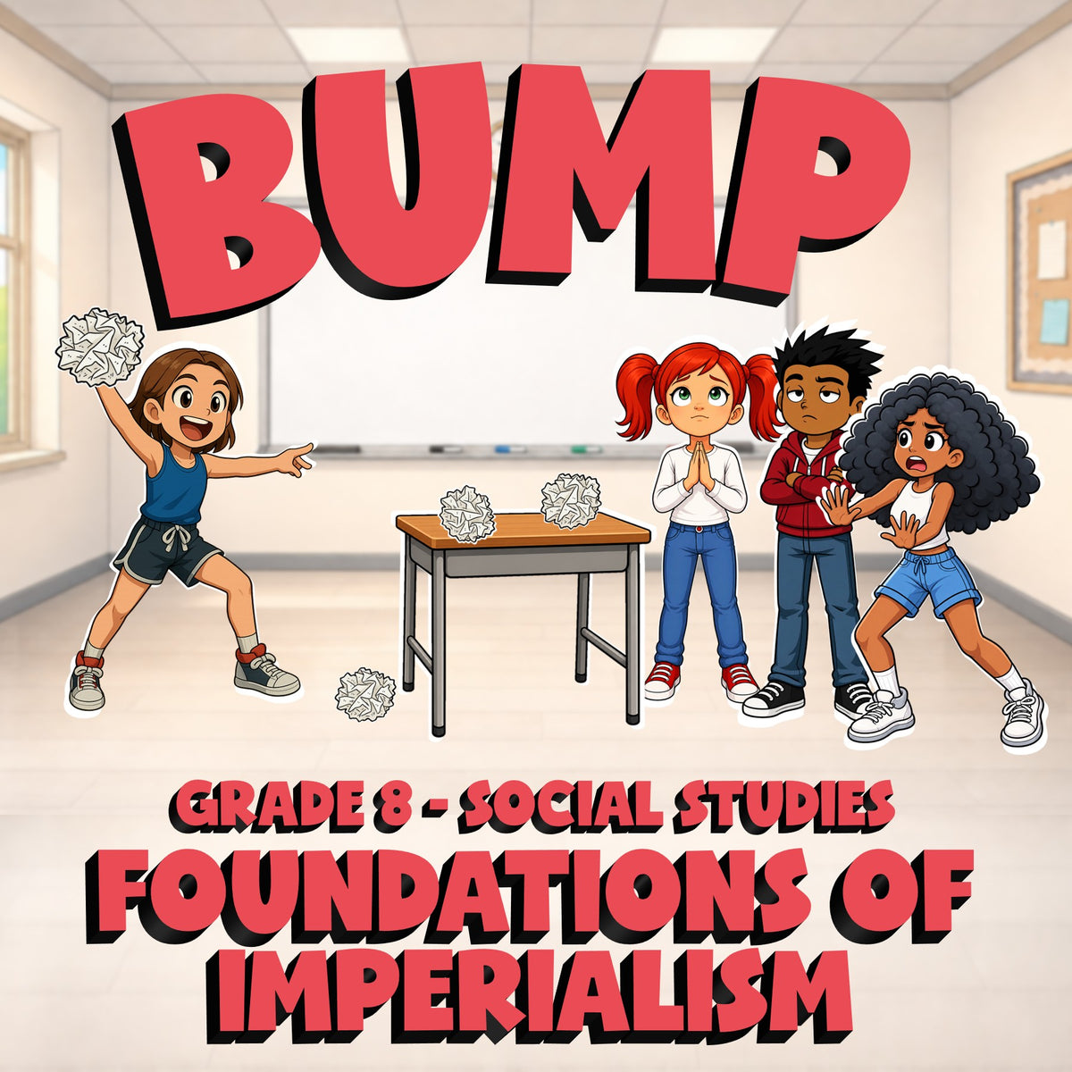 Foundations of Imperialism BUMP Socials Game - No Prep Grade 8 Review Activity