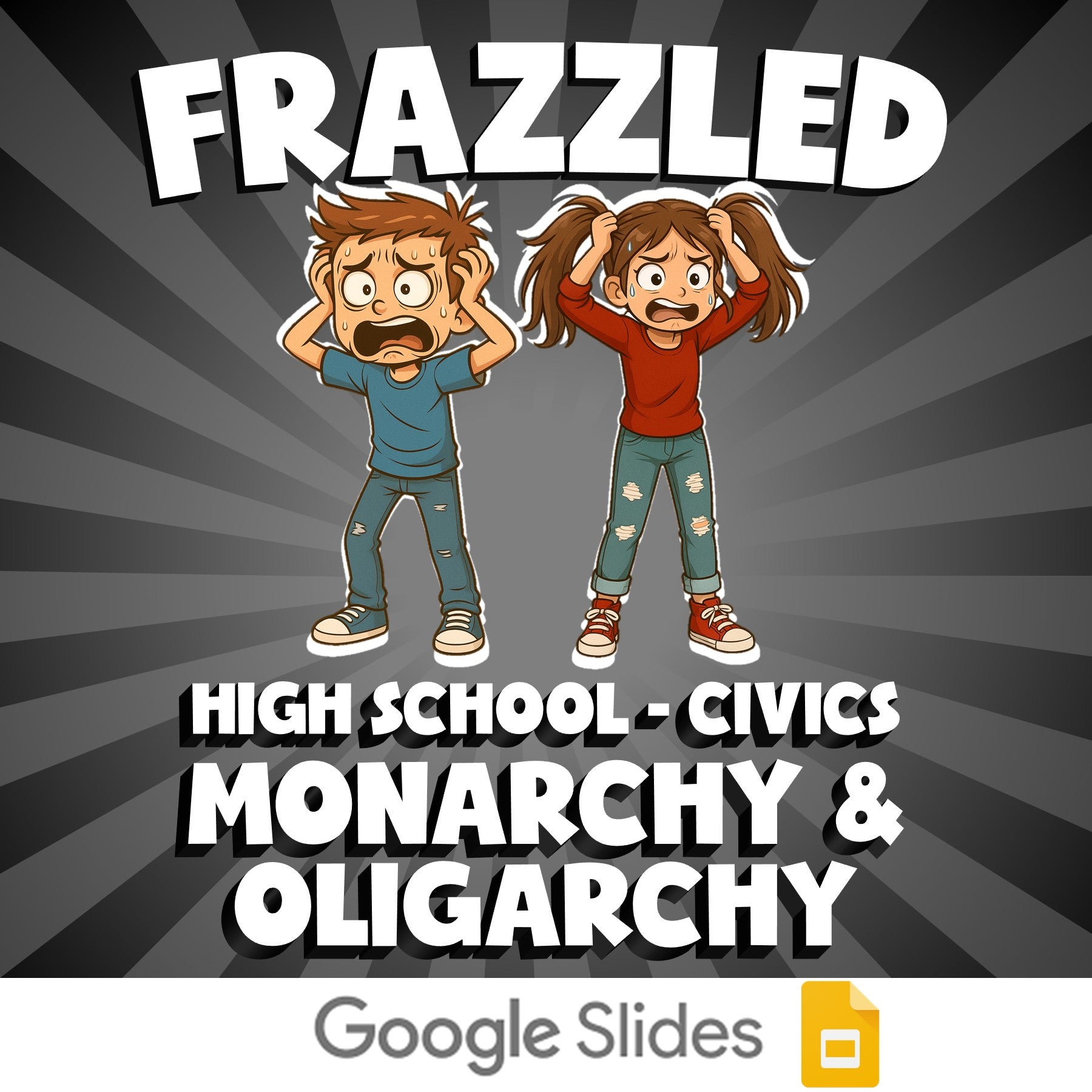 Monarchy & Oligarchy FRAZZLED Civics Game - No Prep Review Activity