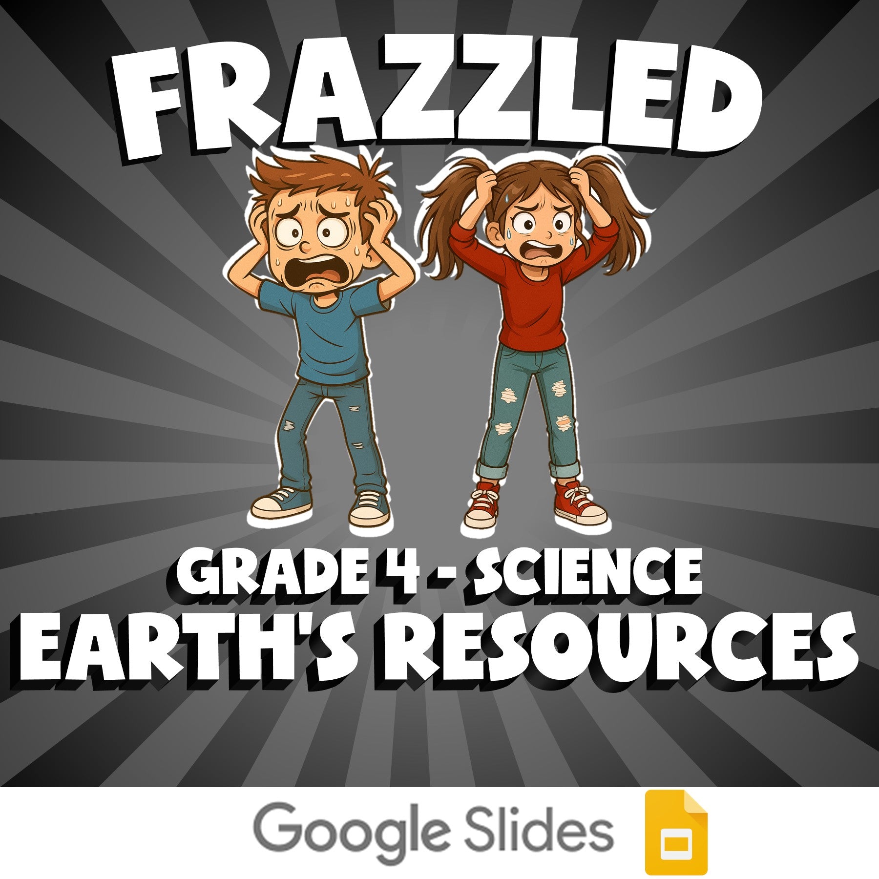 Earth’s Resources FRAZZLED Science Game - No Prep Grade 4 Review Activity