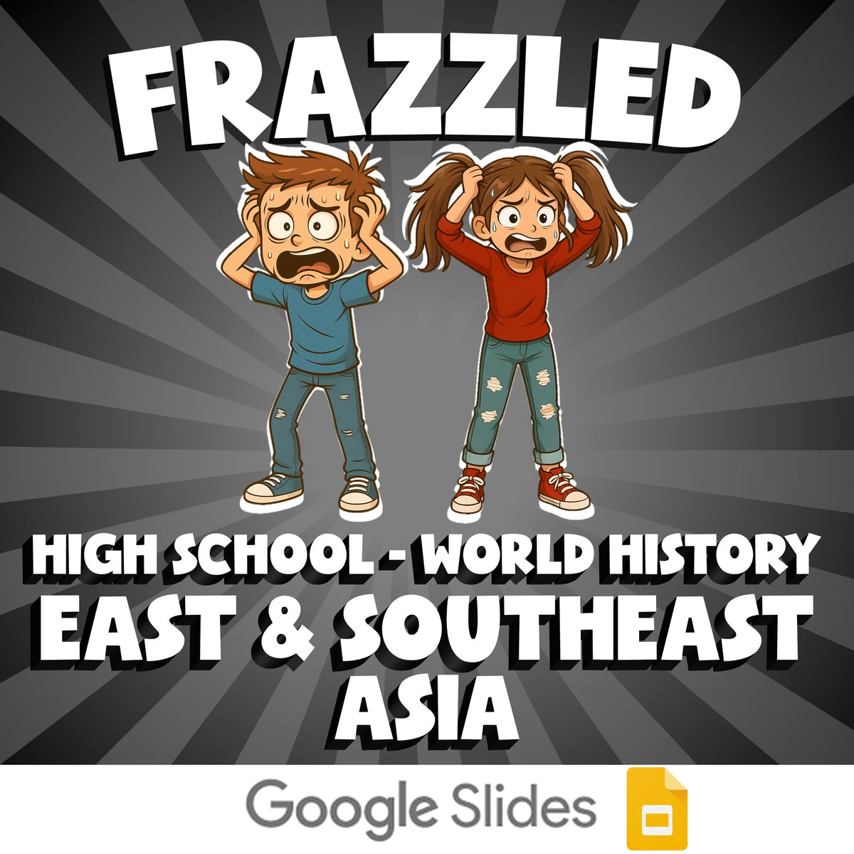 East & Southeast Asia FRAZZLED Game - No Prep World History Review Activity