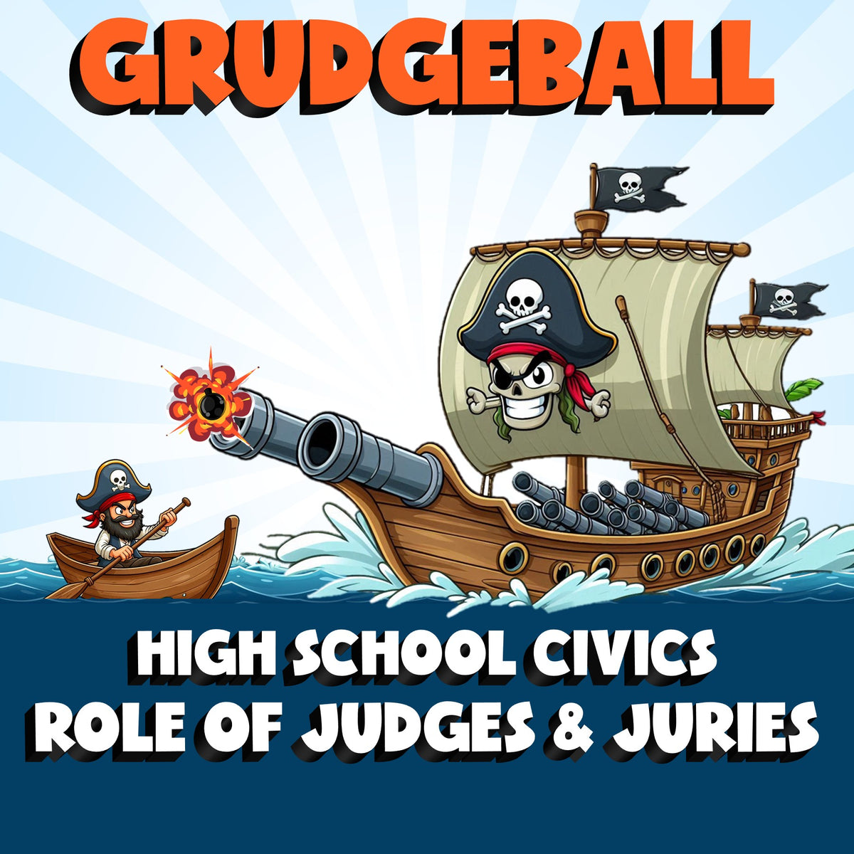 Role of Judges & Juries GRUDGEBALL Civics Game - No Prep Review Activity