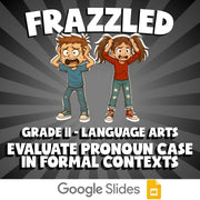 Evaluate Pronoun Case in Formal Contexts FRAZZLED ELA Game - No Prep Grade 11