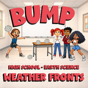 Weather Fronts BUMP Game - No Prep Earth Science Review Activity