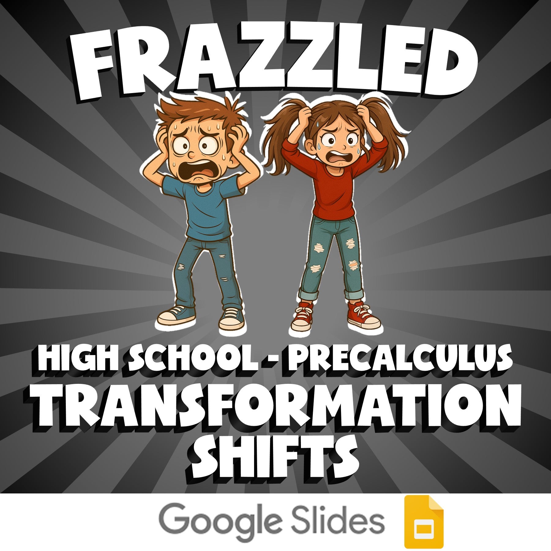Transformation Shifts FRAZZLED Math Game - No Prep PreCalculus Review Activity