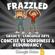Concise vs Wordiness & Redundancy FRAZZLED ELA Game - No Prep Grade 9 Review