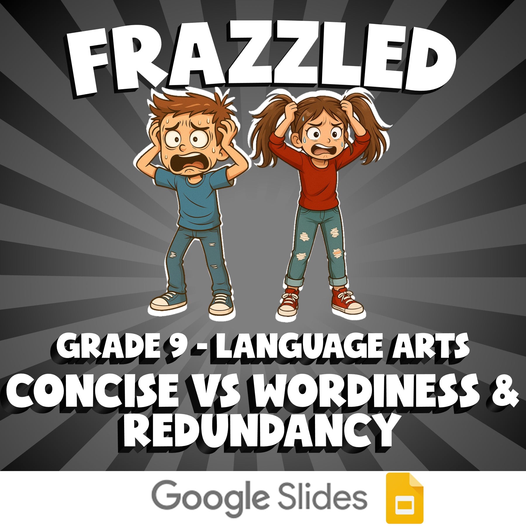 Concise vs Wordiness & Redundancy FRAZZLED ELA Game - No Prep Grade 9 Review