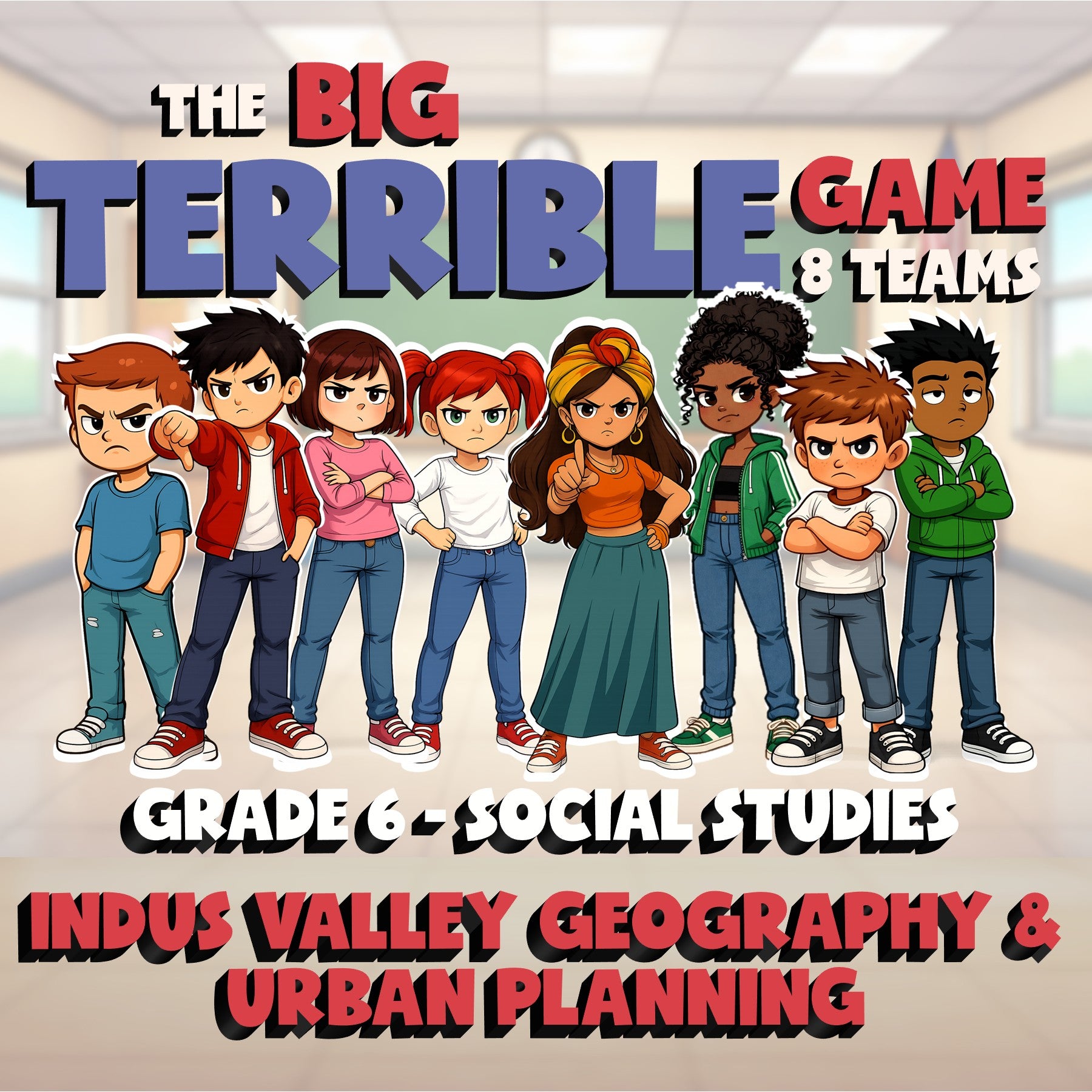 Indus Valley Geography & Urban Planning BIG TERRIBLE GAME - Grade 6 Socials