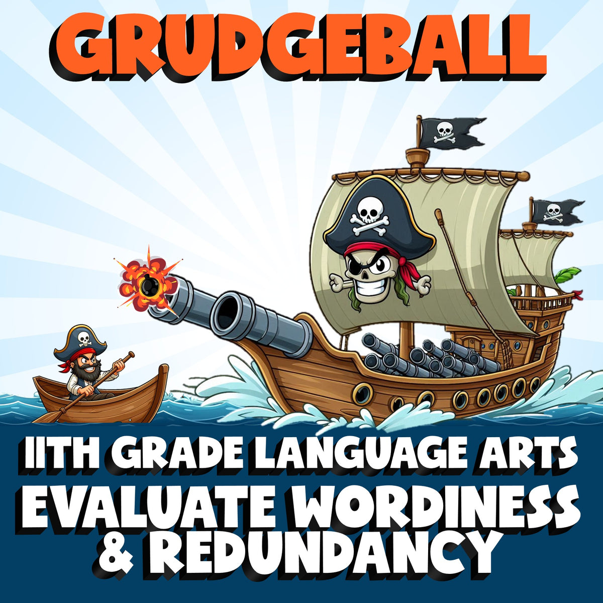 Evaluate Wordiness & Redundancy GRUDGEBALL ELA Game - No Prep Grade 11 Review