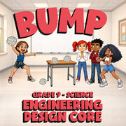 Engineering Design Core BUMP Science Game - No Prep Grade 9 Review Activity