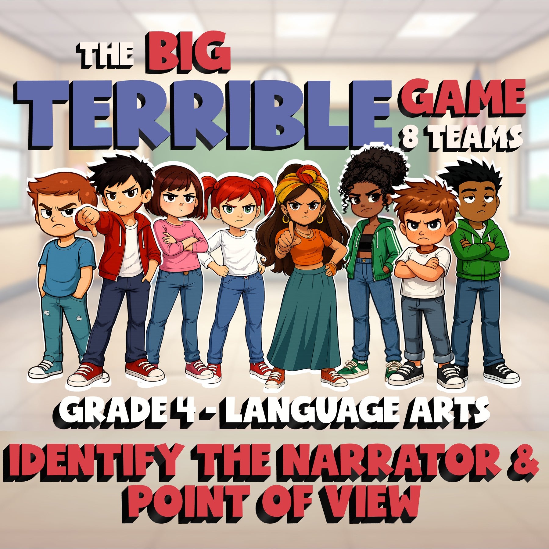 Identify the Narrator & Point of View BIG TERRIBLE GAME - Grade 4 ELA Review