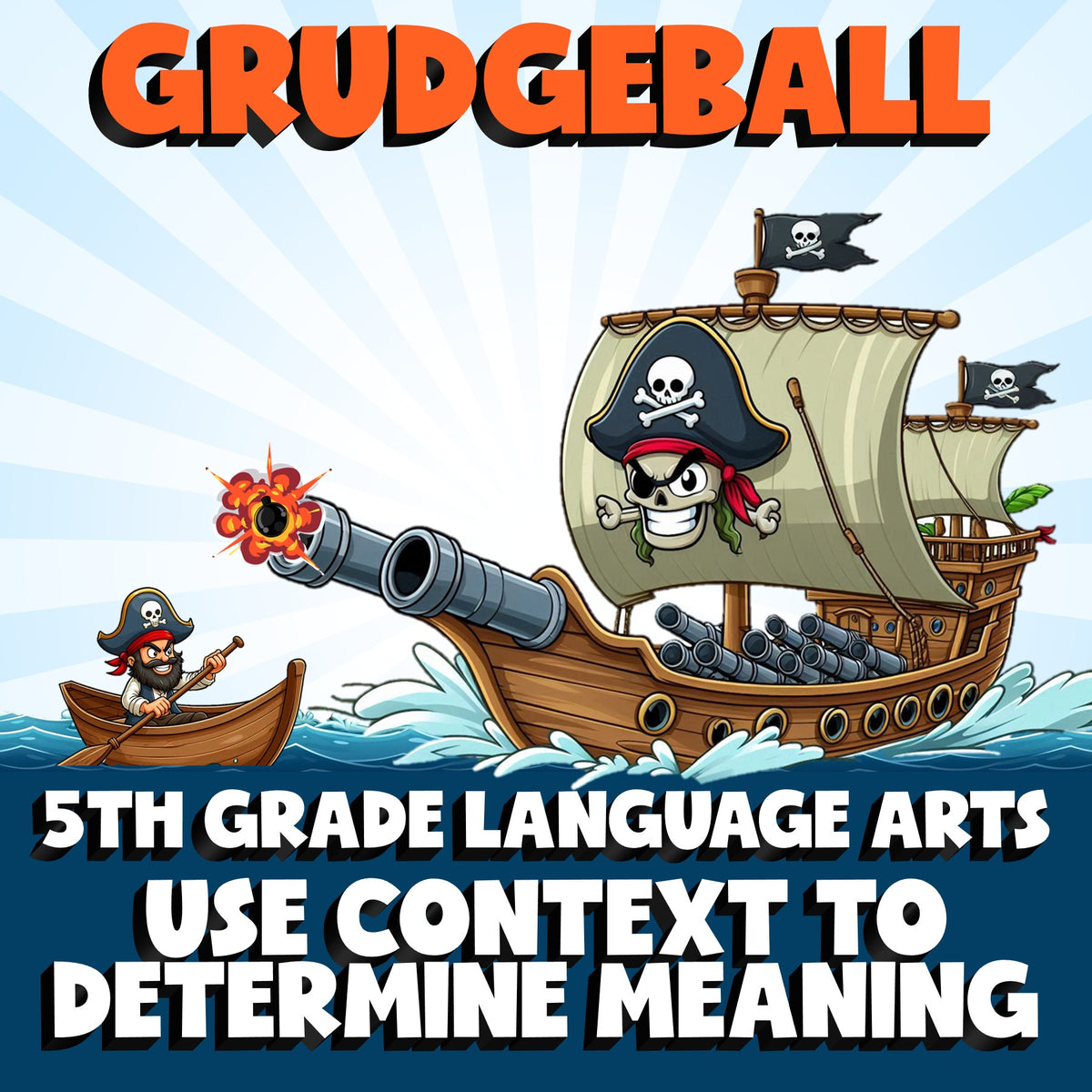 Use Context to Determine Meaning GRUDGEBALL ELA Game - No Prep Grade 5 Review