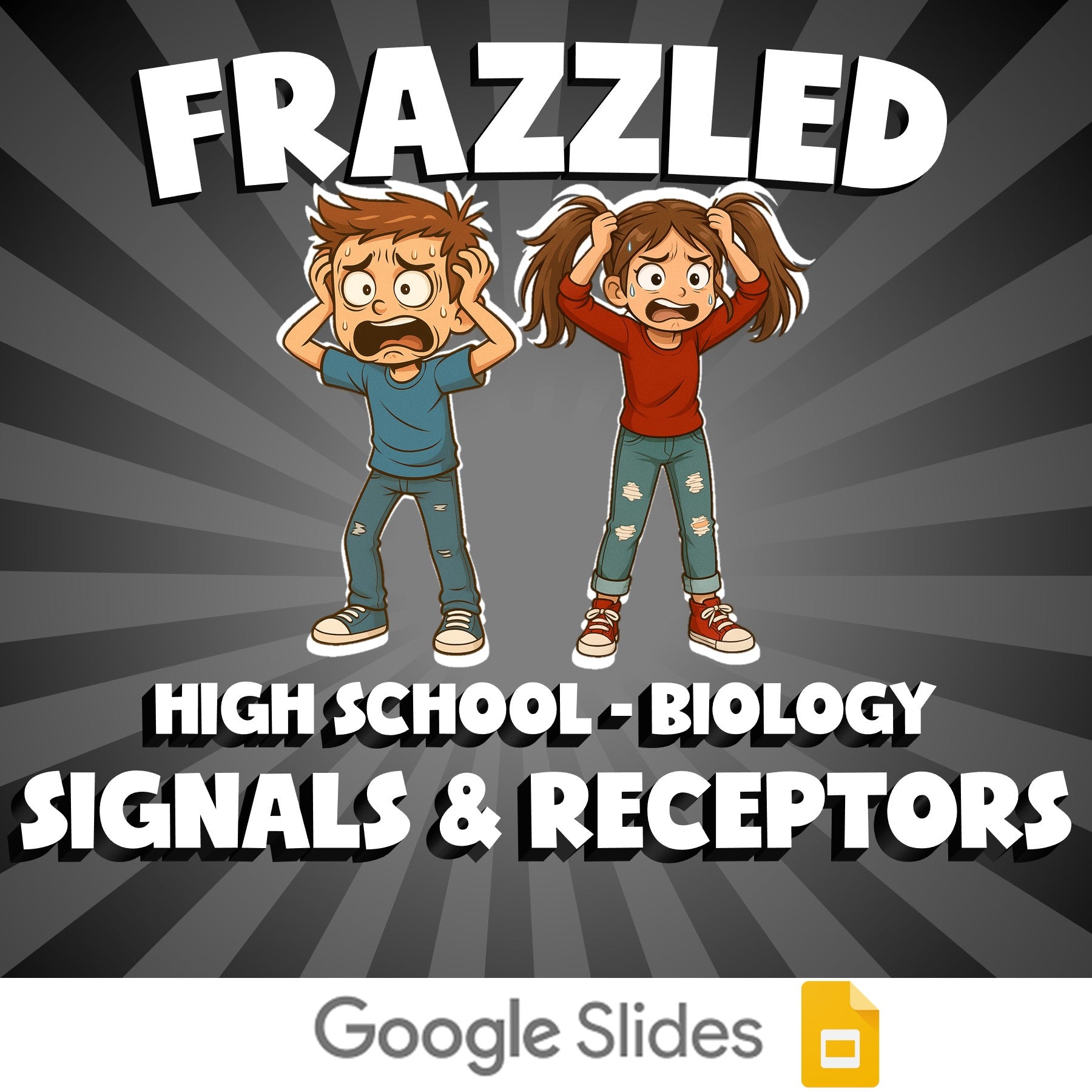 Signals & Receptors FRAZZLED Science Game - No Prep Biology Review Activity