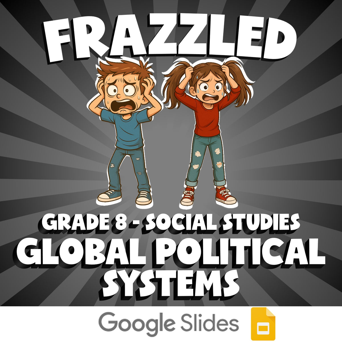 Global Political Systems FRAZZLED Socials Game - No Prep Grade 8 Review Activity