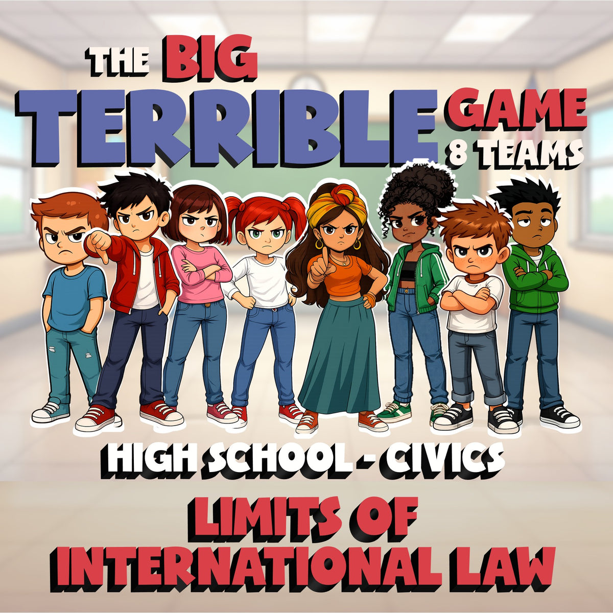Limits of International Law BIG TERRIBLE GAME - No Prep Civics Review Activity