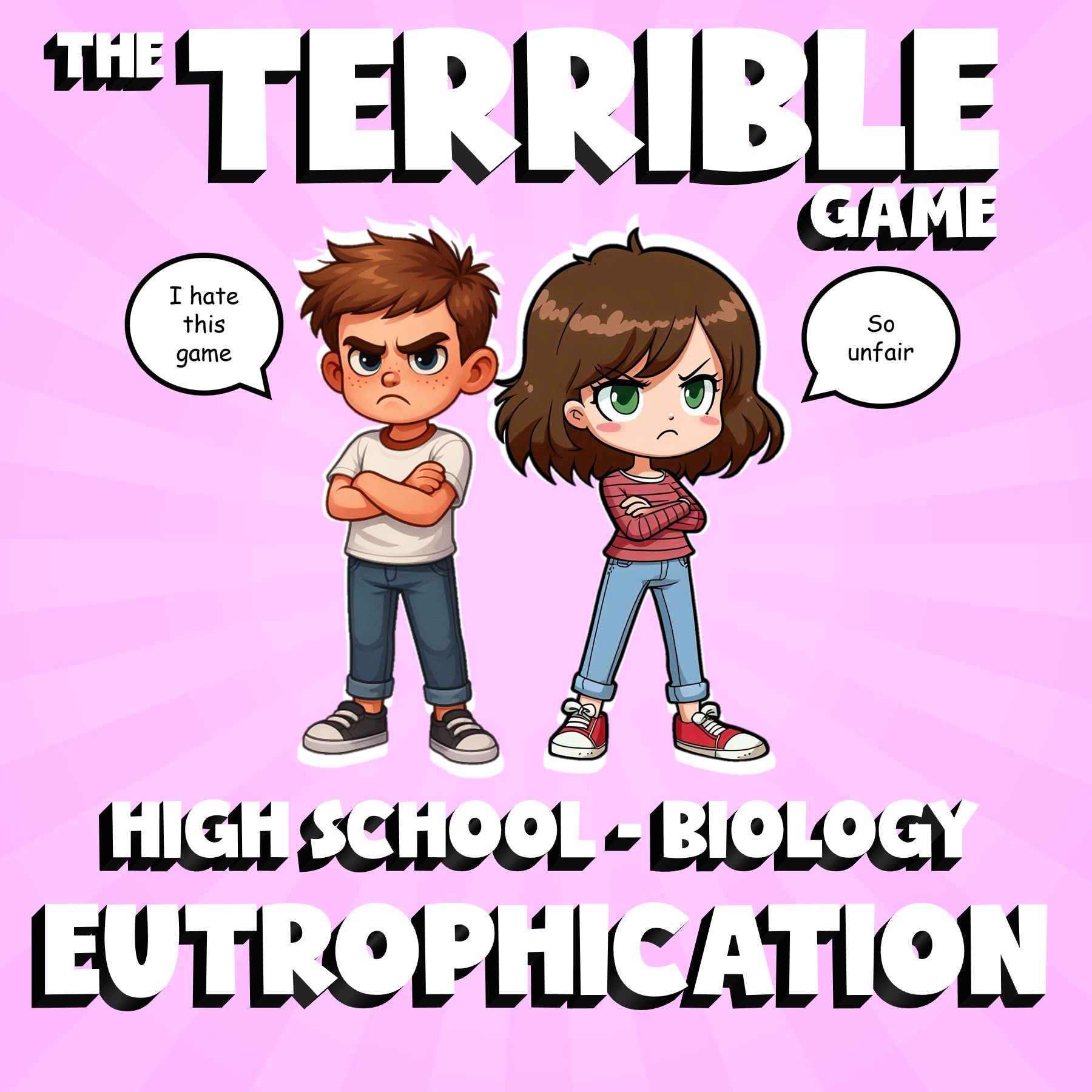 Eutrophication THE TERRIBLE GAME - No Prep Biology Science Review Activity