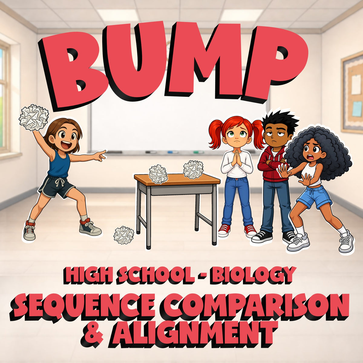 Sequence Comparison & Alignment BUMP Science Game - No Prep Biology Review
