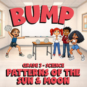 Patterns of the Sun & Moon BUMP Science Game - No Prep Grade 3 Review Activity
