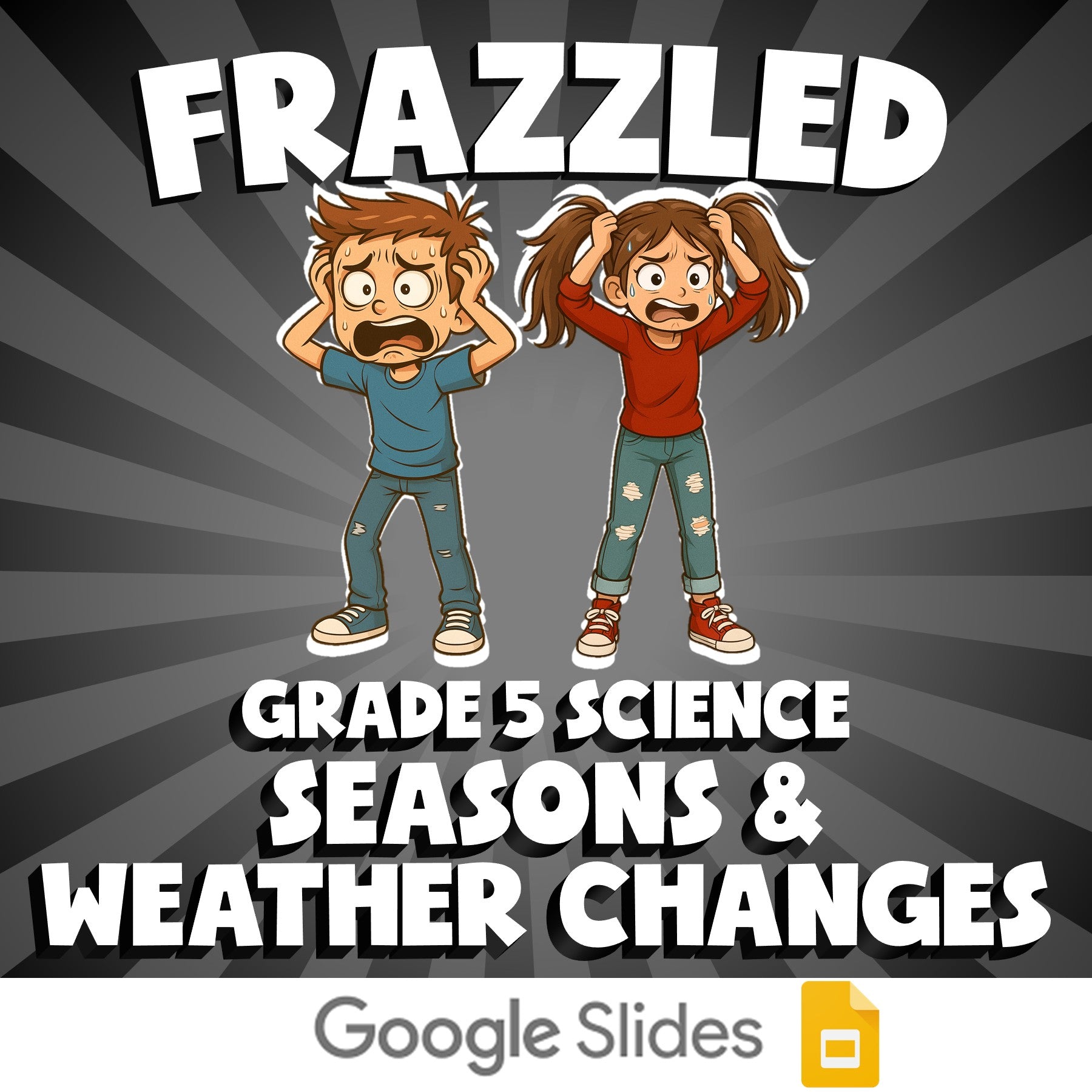 Seasons & Weather Changes FRAZZLED Science Game - No Prep Grade 5 Review