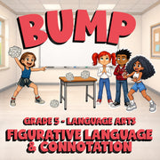 Figurative Language & Connotation BUMP ELA Game - No Prep Grade 5 Review