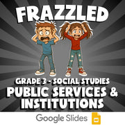 Public Services & Institutions FRAZZLED Socials Game - No Prep Grade 3 Review