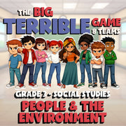 People & the Environment BIG TERRIBLE GAME - No Prep Grade 3 Socials Review