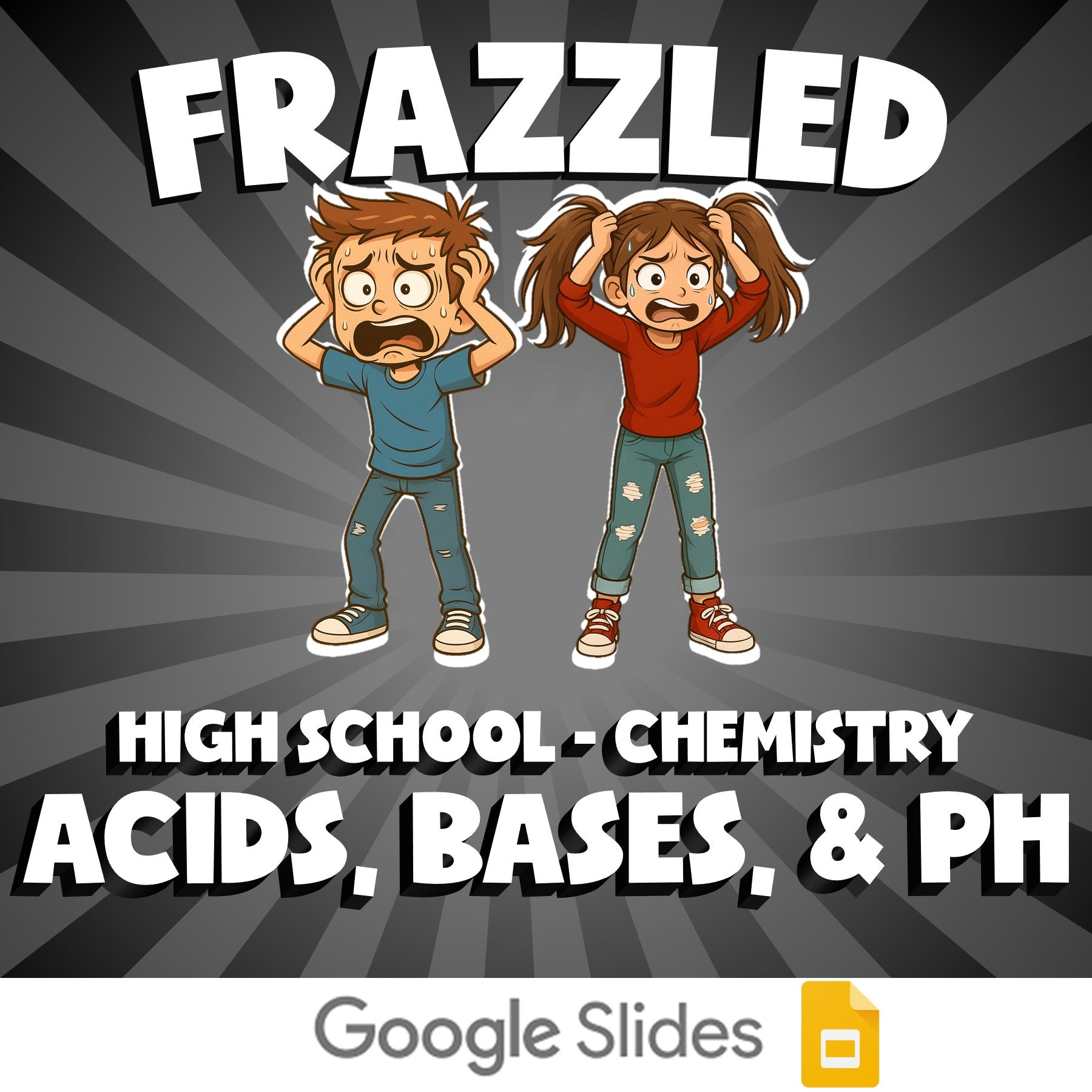 Acids, Bases, & pH FRAZZLED Science Game - No Prep Chemistry Review Activity