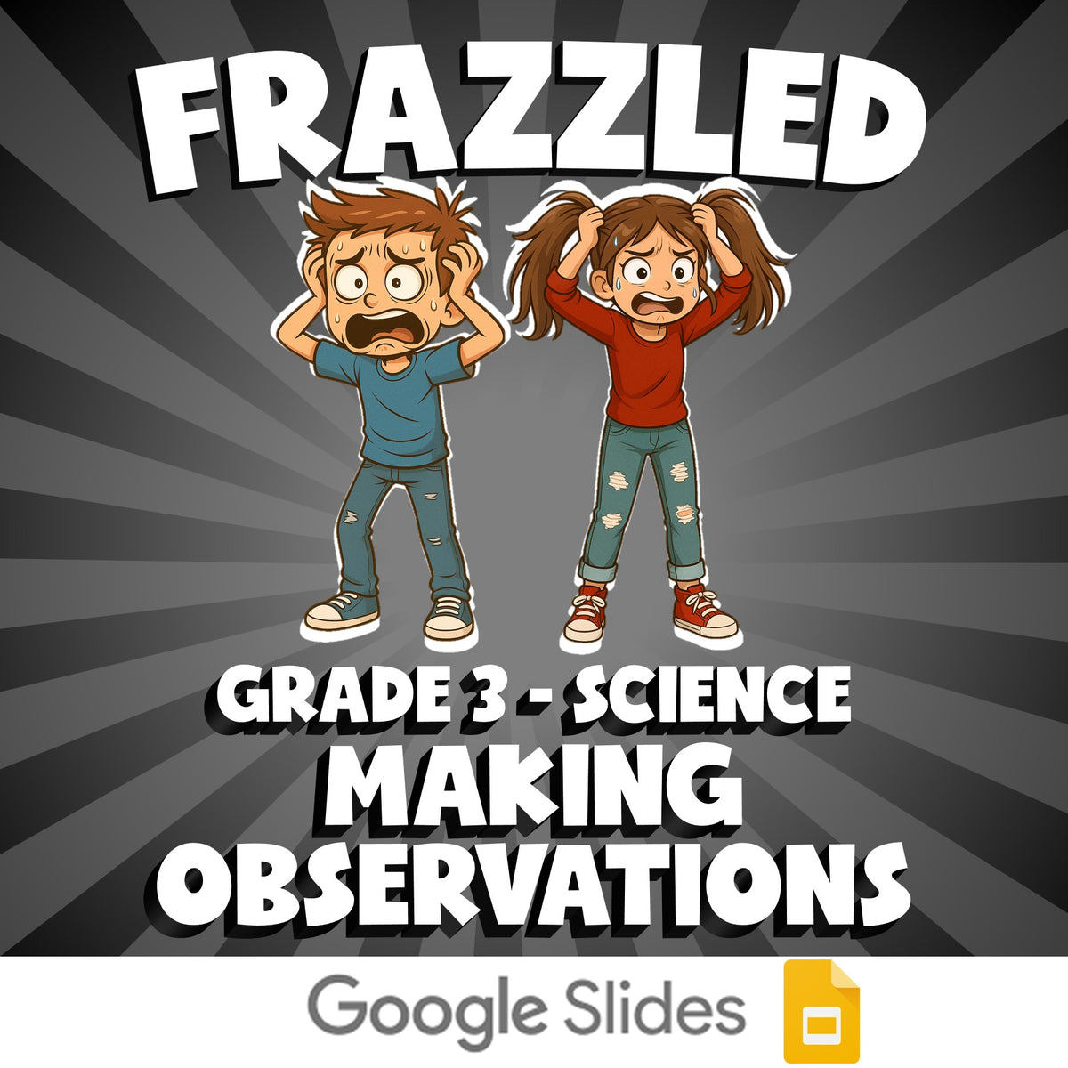 Making Observations FRAZZLED Science Game - No Prep Grade 3 Review Activity
