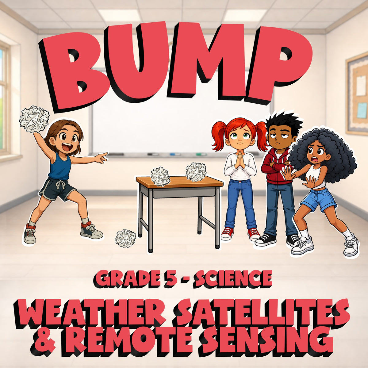 Weather Satellites & Remote Sensing BUMP Science Game - No Prep Grade 5 Review