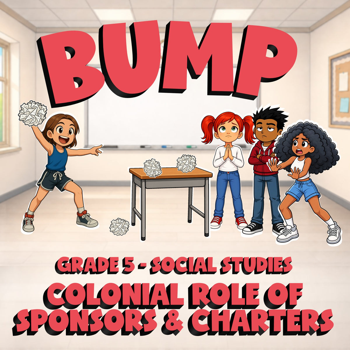 Colonial Role of Sponsors & Charters BUMP Socials Game - No Prep Grade 5 Review