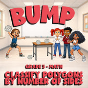 Classify Polygons by Number of Sides BUMP Math Game - No Prep Grade 5 Review