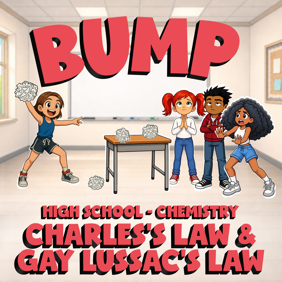 Charles’s Law & Gay Lussac’s Law BUMP Science Game - No Prep Chemistry Review