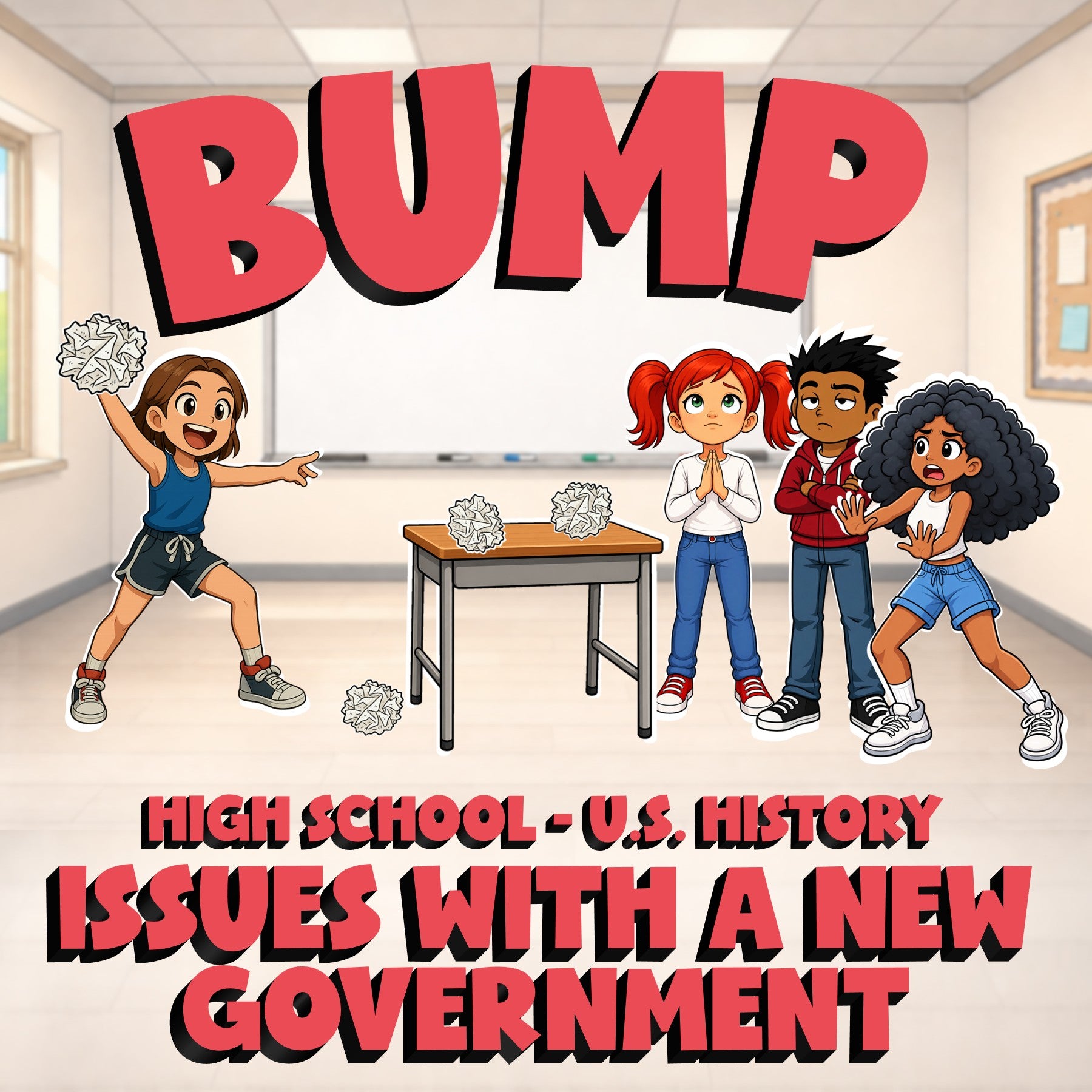 Issues with a New Government BUMP U.S. History Game - No Prep Review Activity