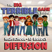 Diffusion BIG TERRIBLE GAME - No Prep AP Biology Science Review Activity