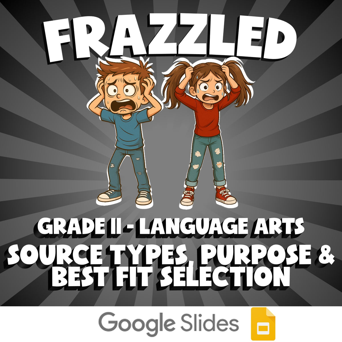 Source Types, Purpose & Best Fit Selection FRAZZLED ELA Game - No Prep Grade 11